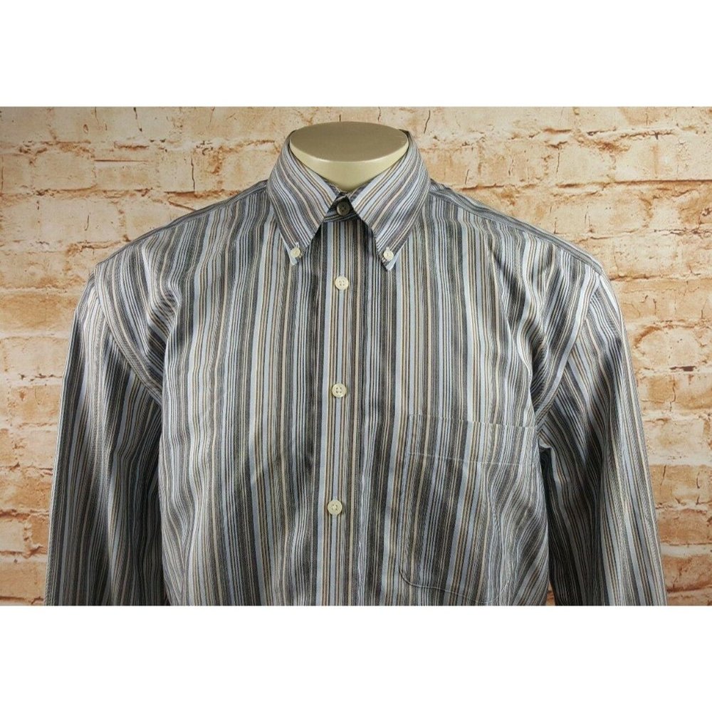 Eddie Bauer Camping Long Sleeve Shirt Men L Tall
